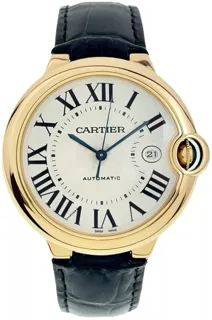 Cartier Ballon Bleu 42mm Yellow gold Silver