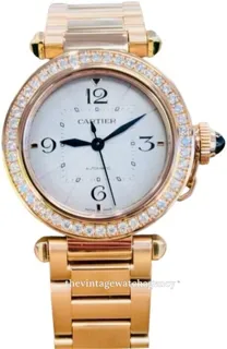 Cartier Pasha de Cartier WJPA0013 35mm Rose gold Silver