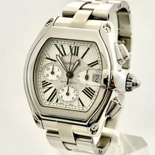 Cartier Roadster 2618 40mm Steel White