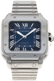 Cartier Santos de Cartier WSSA0063 Stainless steel Blue