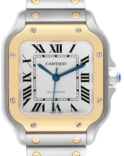 Cartier Santos Yellow gold and Stainless steel Silver