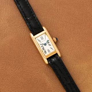 Cartier Tank Mini Yellow gold White