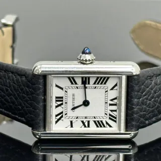 Cartier Tank WSTA0089 29.5mm Steel Silver