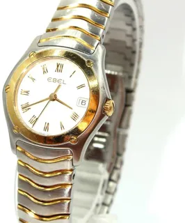 Ebel Classic 1087F21 27mm Yellow gold and Stainless steel White