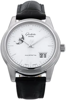 Glashütte Senator Panorama 39-41-04-12-04 38mm Stainless steel Silver