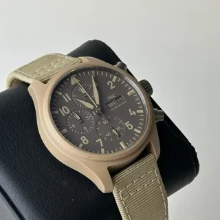 IWC Pilot Chronograph Top Gun IW389103 44.5mm Ceramic and Titanium Brown