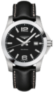 Longines Conquest L3.759.4.58.3 Stainless steel Black