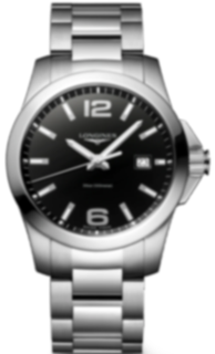 Longines Conquest L3.759.4.58.6 Stainless steel Black