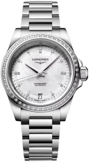 Longines Conquest L34300876 Stainless steel White