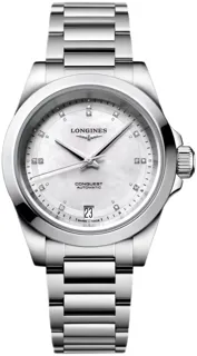 Longines Conquest L34304876 Stainless steel White