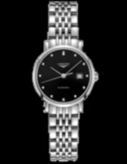 Longines Elegant L4.310.4.57.6 Stainless steel Black