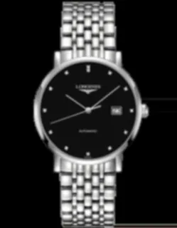 Longines Elegant L4.910.4.57.6 Stainless steel Black