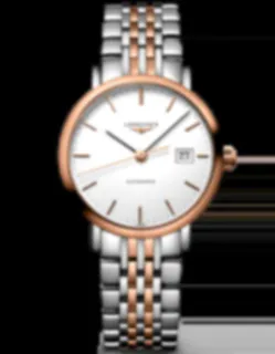 Longines Elegant L43105127 Rose gold and Stainless steel White