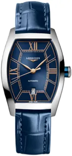 Longines Evidenza L2.142.4.96.2 Stainless steel Blue