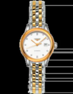 Longines Flagship L4.374.3.27.7 Stainless steel White