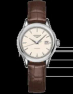 Longines Flagship L4.374.4.79.2 Stainless steel Beige