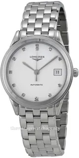 Longines Flagship L4.774.4.27.6 35.5mm Stainless steel White