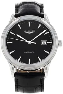 Longines Flagship L4.984.4.52.2 40mm Stainless steel Black