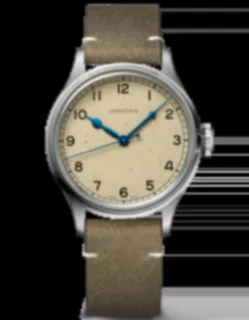 Longines Heritage Military L28194932 Stainless steel Beige