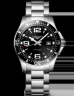 Longines HydroConquest L3.730.4.56.6 Stainless steel Black