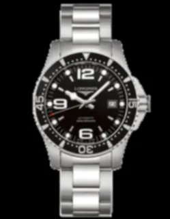 Longines HydroConquest L3.742.4.56.6 Stainless steel Black