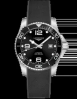 Longines HydroConquest L3.781.4.56.9 Stainless steel Black