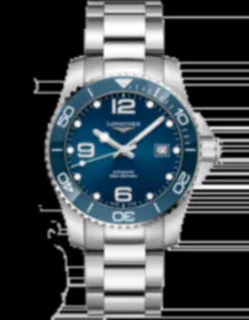 Longines HydroConquest L3.781.4.96.6 Stainless steel Blue