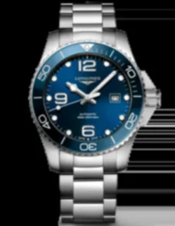 Longines HydroConquest L3.782.4.96.6 Stainless steel Blue