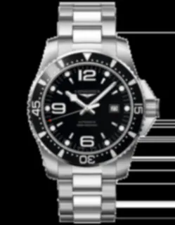 Longines HydroConquest L3.841.4.56.6 Stainless steel Black