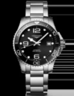 Longines HydroConquest L37804566 Stainless steel Black