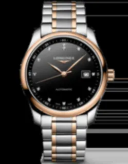 Longines Master Collection L2.793.5.57.7 Rose gold and Stainless steel Black