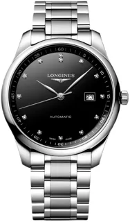 Longines Master Collection L2.893.4.57.6 Stainless steel Black