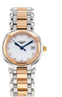 Longines PrimaLuna L8.110.5.87.6 26mm Rose gold and Stainless steel White