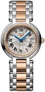 Longines PrimaLuna L8.111.5.79.6 Rose gold and Stainless steel Silver