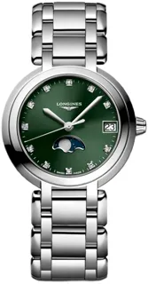 Longines PrimaLuna L8.115.4.67.6 Stainless steel Green