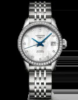 Longines Record L2.320.0.87.6 Stainless steel Mother of pearl