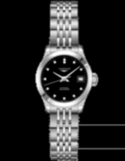 Longines Record L2.320.4.57.6 Stainless steel Black