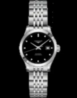 Longines Record L2.321.4.57.6 Stainless steel Black