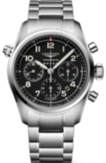 Longines Spirit L3.820.4.53.6 Stainless steel Black