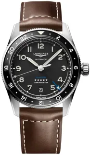 Longines Spirit L38024532 Stainless steel Black