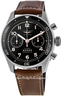 Longines Spirit L38214532 Stainless steel Black