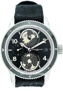 Montblanc 1858 117837 42mm Ceramic and Stainless steel Black