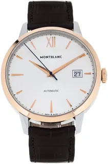 Montblanc Heritage 111624 39mm Stainless steel and Red gold Silver