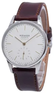 NOMOS Orion Neomatik 397 36.5mm Stahl white silver-plated