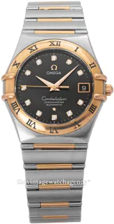 Omega Constellation 13016000 35mm 18 carat yellow gold$steel Brown