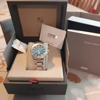 Oris Aquis 01 733 7732 4155-07 8 21 05PEB 39.5mm Stainless steel Blue