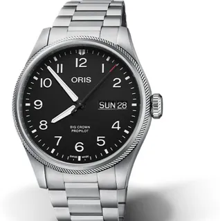 Oris Big Crown 01 752 7760 4164-07 8 22 08 44mm Stainless steel Black