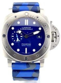 Panerai Submersible PAM 00692 47mm Titanium Blue