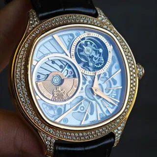 Piaget Emperador G0A38058 46.5mm Rose gold Skeletonized