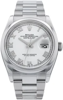 Rolex Datejust 36 126200 Stainless steel White